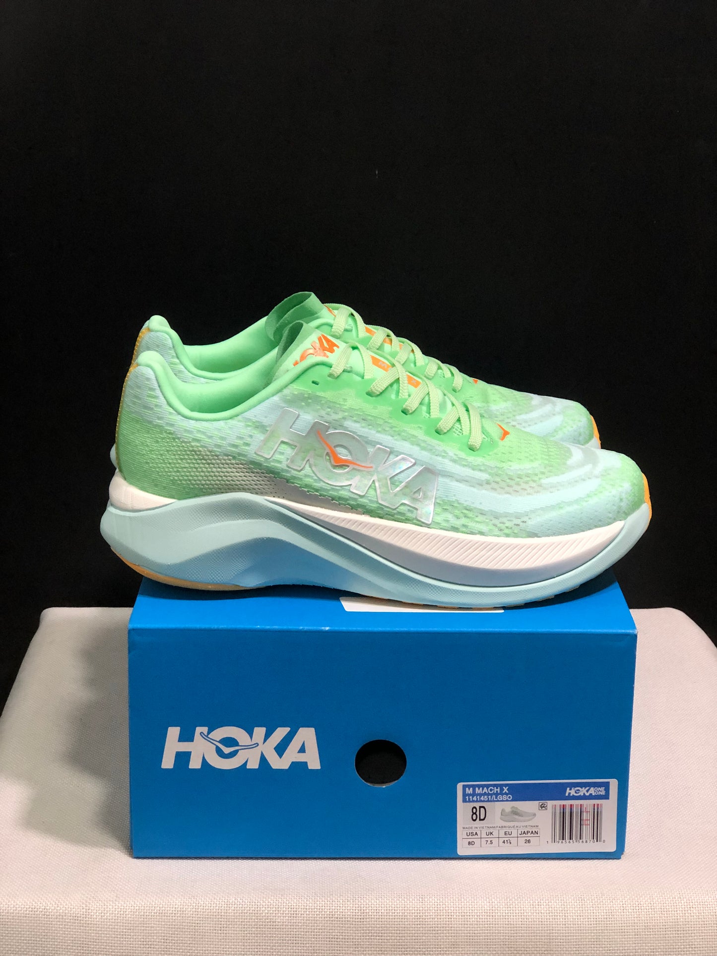 Hoka One One Mach X Low-top Running Shoes Sneakers Fluorescent Green