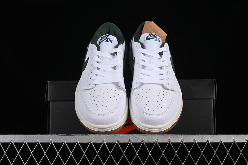 Nike Air Jordan 1 Low Og Brown Sole White Sneakers