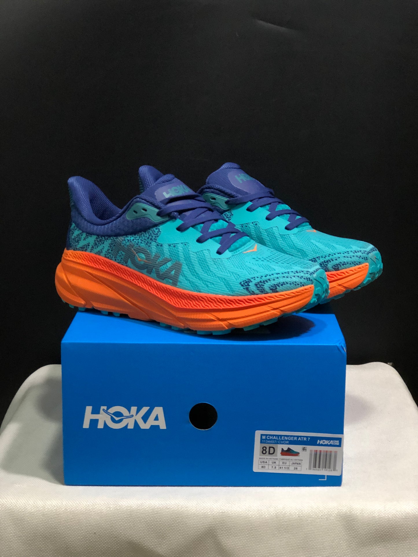 Hoka One One Challenger 7 Shock-absorbing Breathable Running Shoes Sneakers Blue