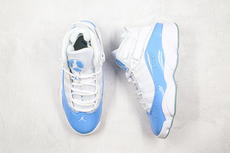 Nike Air Jordan 6 Rings University Blue White Sneakers