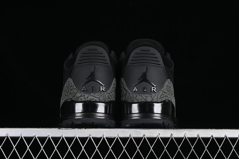 Nike Air Jordan 3 Retro Black Cement Pure Black Sneakers