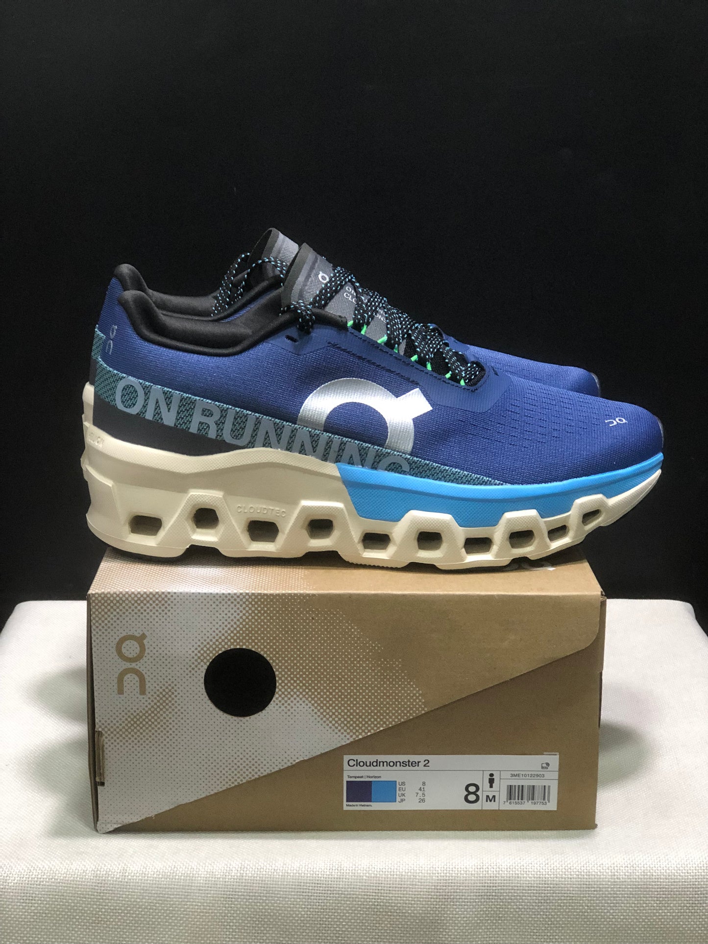 On Running Cloudmonster 2 Shock-Absorbing And Breathable Running Shoes Blue