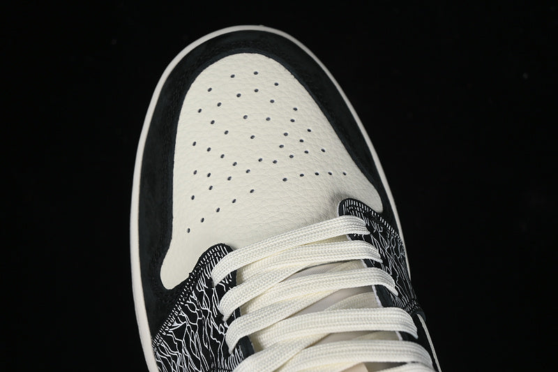 Nike Air Jordan 1 Low Black White Fashion Sneakers