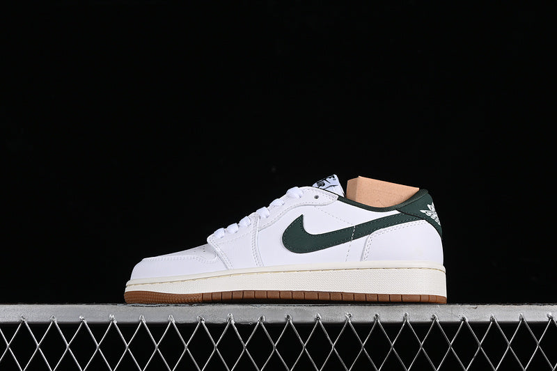 Nike Air Jordan 1 Low Og Brown Sole White Sneakers