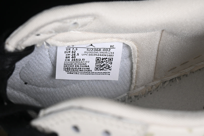 Nike Air Jordan 1 Low LV Travis Scott Fragment Design OG SP Black White Sneakers