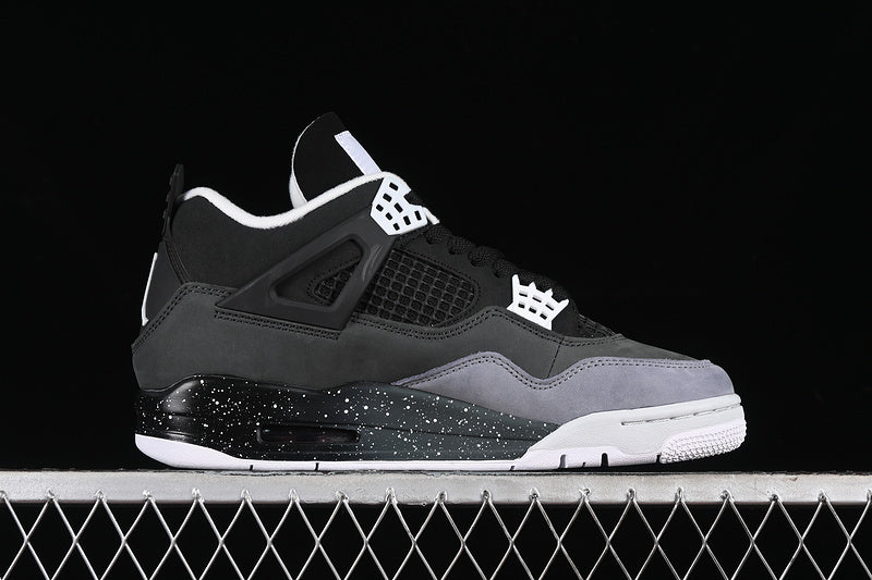 Nike Air Jordan 4 Retro Fear Black White Anthracite Sneakers