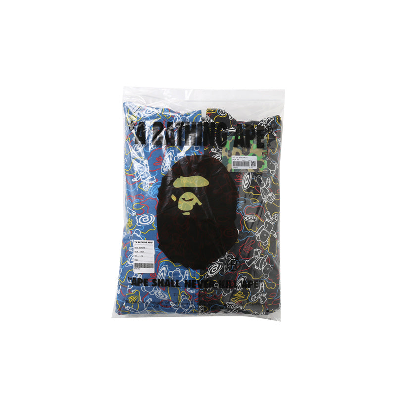 A Bathing Ape BAPE Violent Bear Joint Edition Black And Blue Matching Hoodie