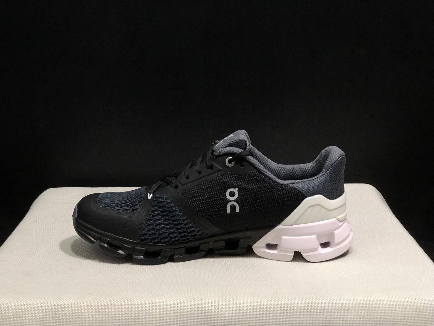 On Running Cloudflyer Black/White Shock-Absorbing Running Shoes