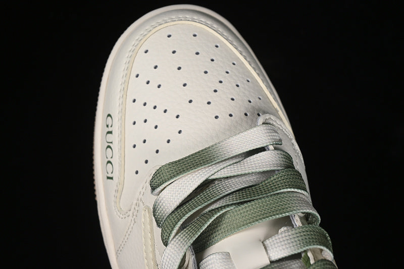 Nike Air Jordan 1 Low OG SP Off-White Travis Scott Fragment Design White Green Khaki Soles Sneakers