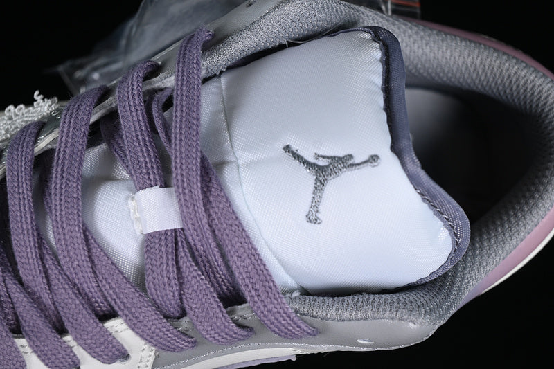 Nike Air Jordan 1 Low Vintage Grey Stealth White Purple Sail Sneakers