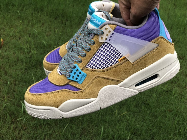 Nike Air Jordan 4 Retro SP 30th Anniversary Union Desert Moss Purple Sneakers