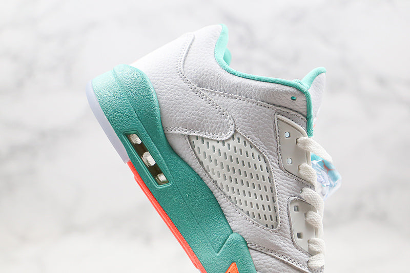 Nike Air Jordan 5 Retro Light Aqua Light Green White Sneakers