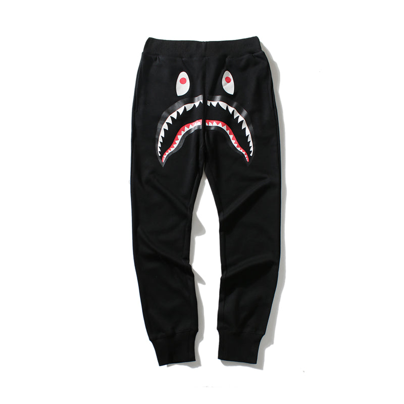 A Bathing Ape Shark Head Camouflage Pants Black