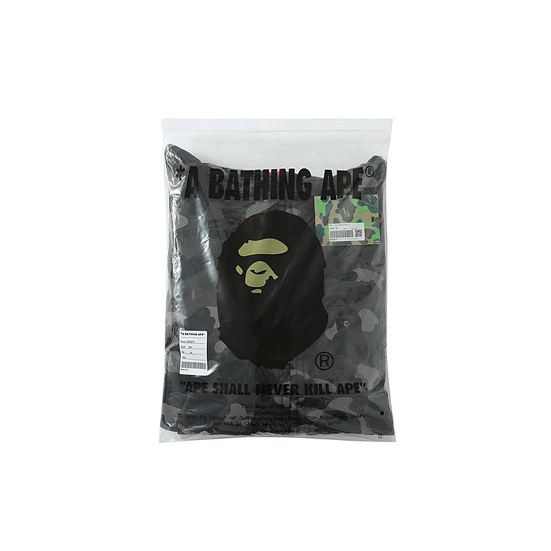 A Bathing Ape BAPE Shark Head Tiger Head Double Cap Camouflage Hoodie Black