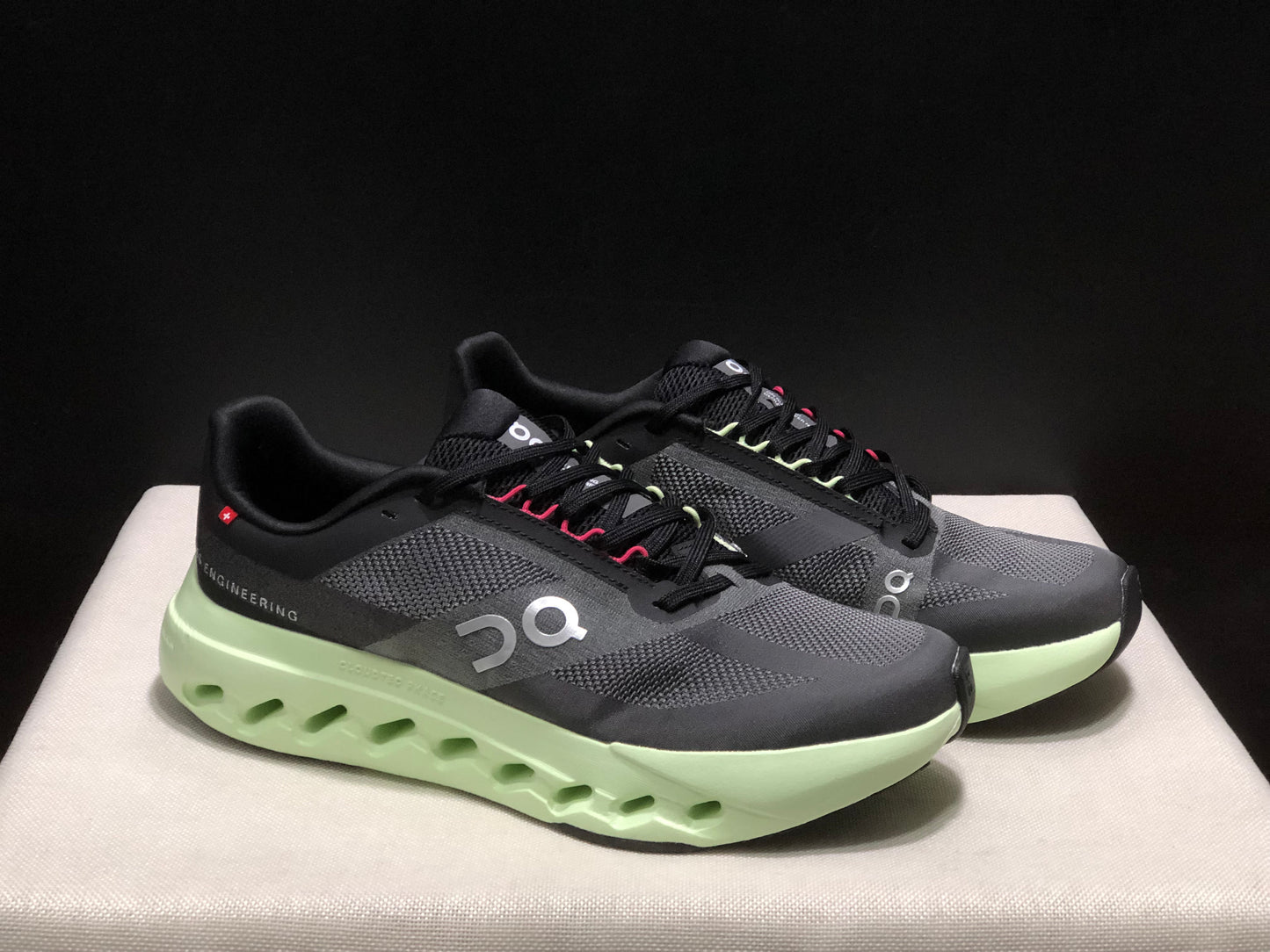 On Running Cloudsurfer Next Casual Running Shoes Dark Grey/Black/Green
