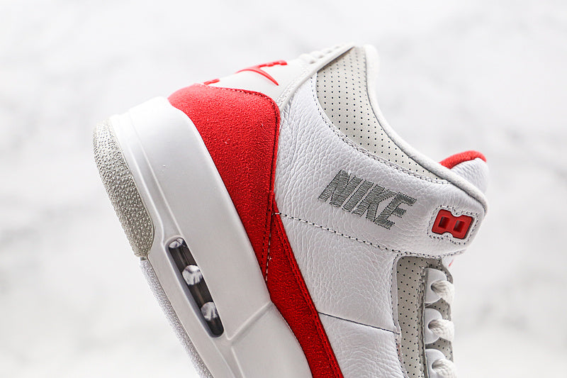 Nike Air Jordan 3 Retro Tinker Air Max 1 White Red Grey Sneakers