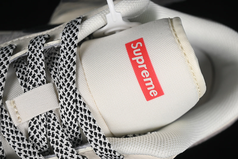Nike Air Jordan 1 Low Supreme Black White Grey Sneakers
