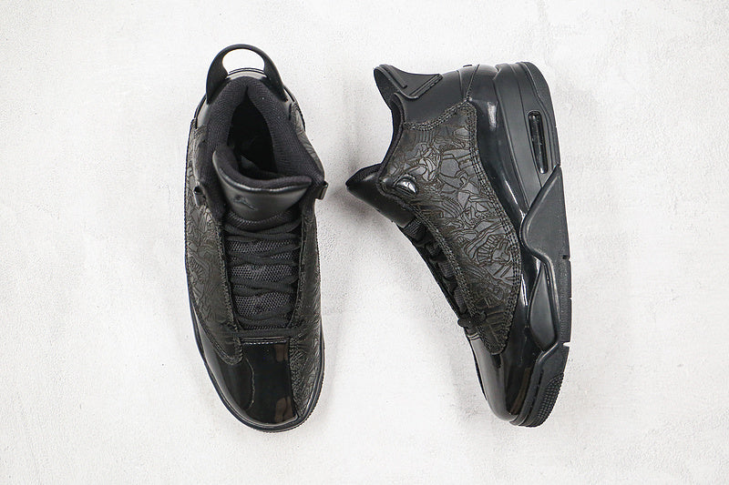 Nike Air Jordan Retro Dub Zero Pure Black Sneakers