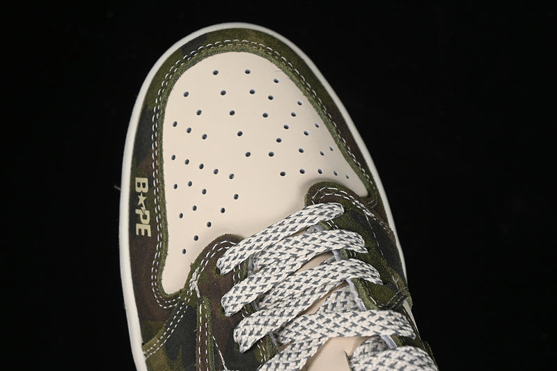 Nike Air Jordan 1 Low BAPE Travis Scott Fragment Design OG SP White Camouflage Sneakers