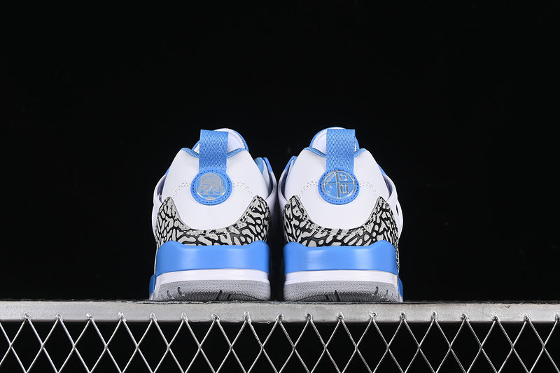 Nike Air Jordan Spizike Low White University Blue Grey Sneakers