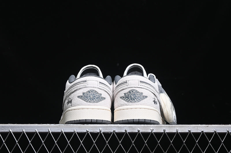 Nike Air Jordan 1 Low Grey White Fashion Sneakers