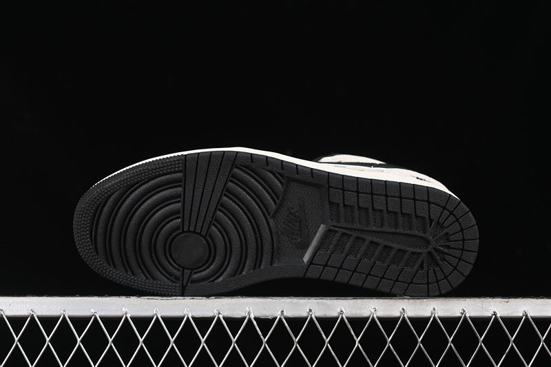Nike Air Jordan 1 Low Black White Light Grey Sneakers
