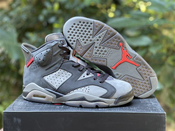 Nike Air Jordan 6 Retro PSG Paris Saint Germain Black Grey Sneakers