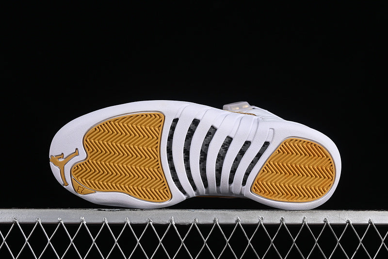 Nike Air Jordan 12 Retro Phantom Metallic Gold White Sneakers