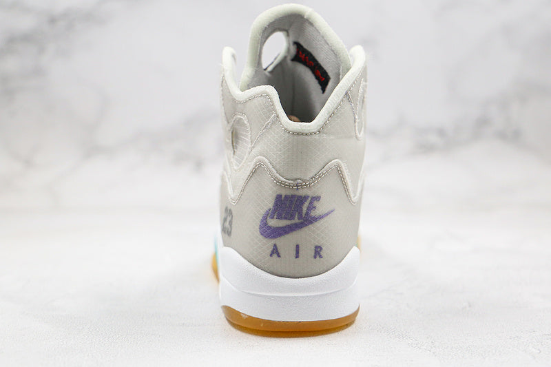 Nike Air Jordan 5 Retro Off-White Ash Wood Green Sneakers