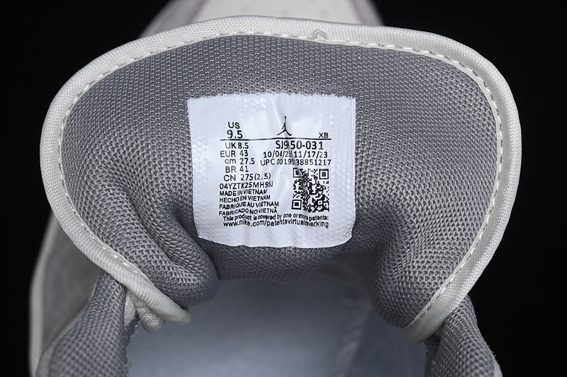 Nike Air Jordan 1 Low Grey White Casual Sneakers