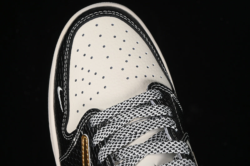 Nike Air Jordan 1 Low Travis Scott Fragment Design OG SP White Black Gold Sneakers