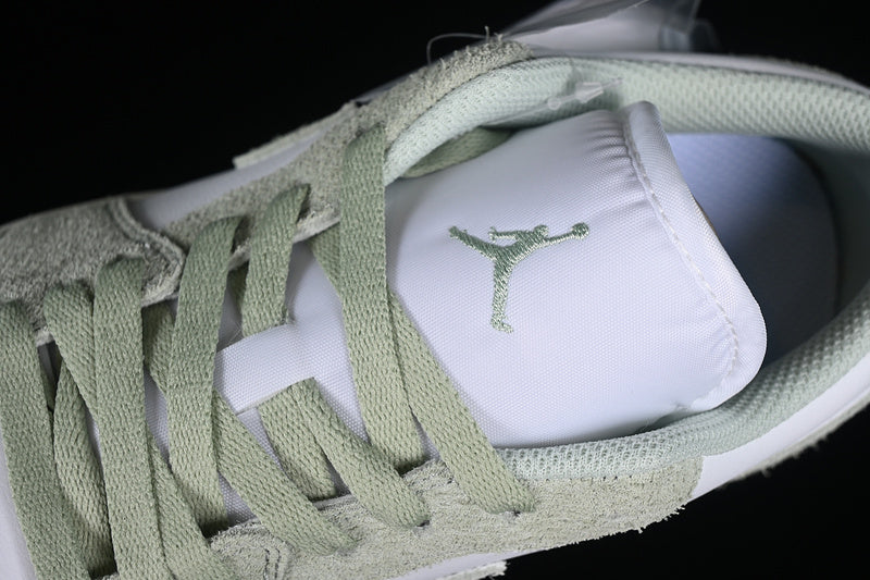 Nike Air Jordan 1 Low White Matcha Green Sneakers