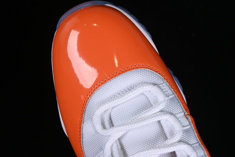 Nike Air Jordan 11 Retro Mid White Orange Sneakers