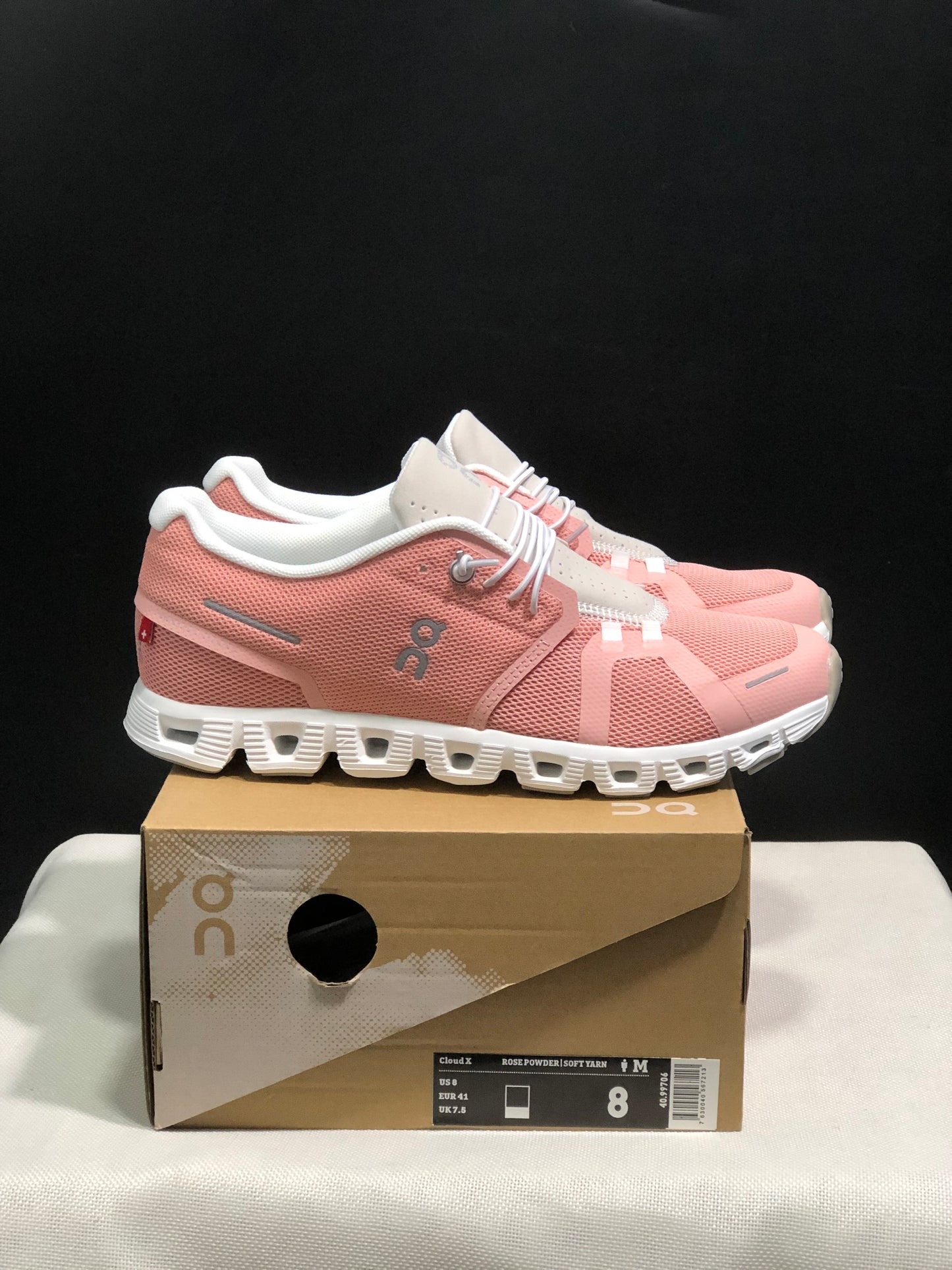 On Running Cloud 5 Lightweight Running Shoes Rose Powder/Soft Yarn