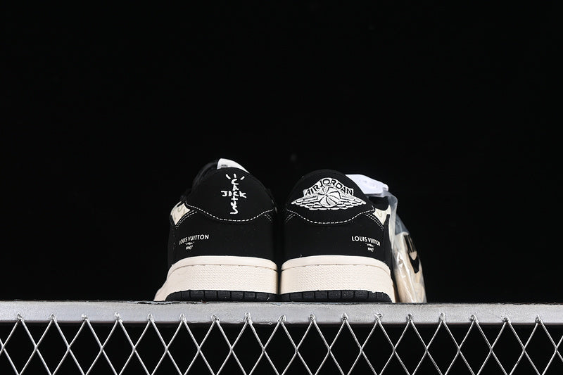 Nike Air Jordan 1 Louis Vuitton Travis Scott Fragment Design OG SP Black White Sneakers