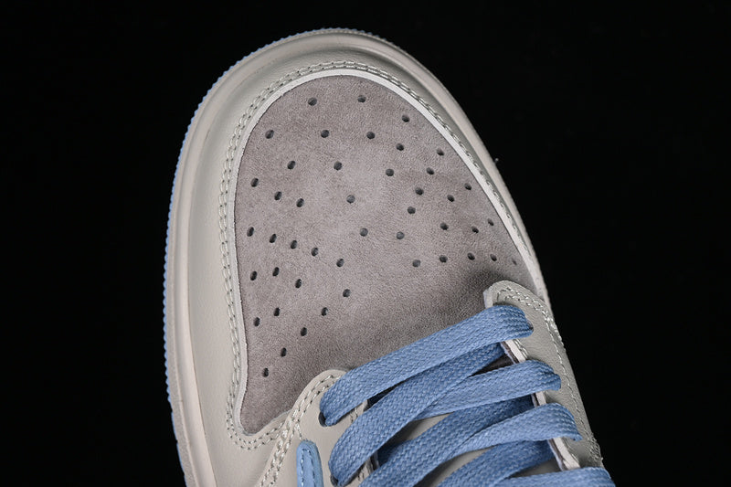 Nike Air Jordan 1 Low OG SP Travis Scott Fragment Design LV Grey Blue Sneakers