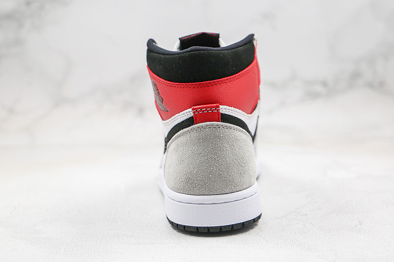 Nike Air Jordan 1 Retro High OG GS Smoke Grey Red Sneakers