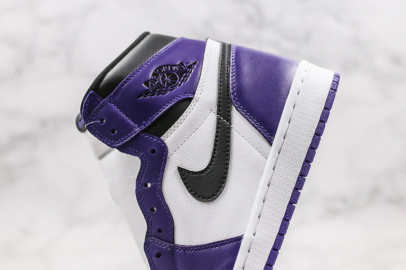 Nike Air Jordan 1 Retro High-Top Purple/White Sneakers