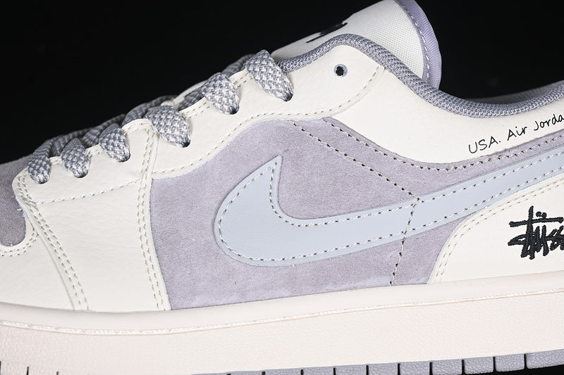 Nike Air Jordan 1 Low Off White Grey Sneakers
