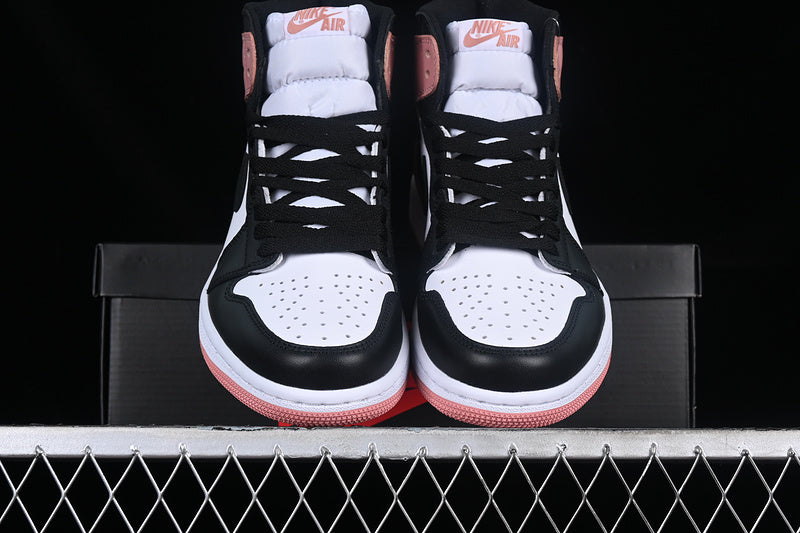 Nike Air Jordan 1 Retro High NRG Black White Pink Sneakers