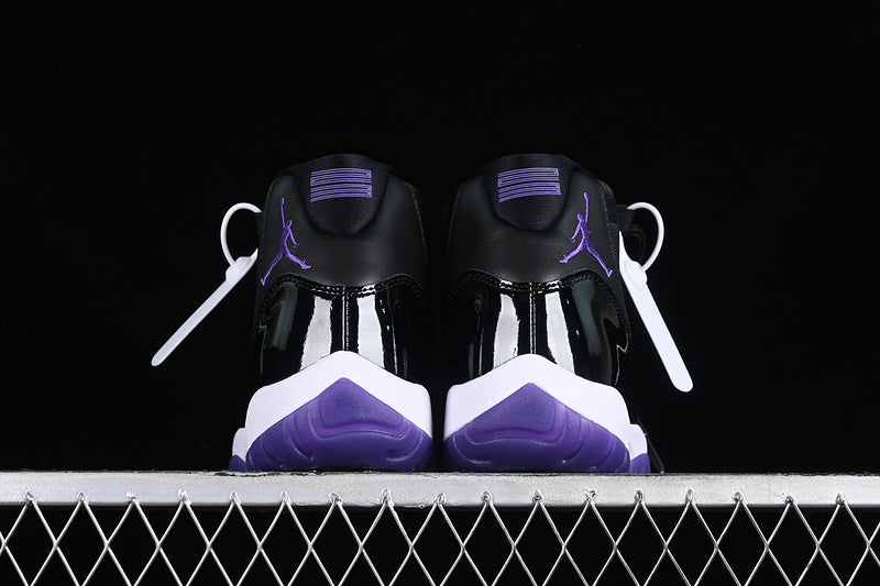 Nike Air Jordan 11 Retro White Purple Black Sneakers