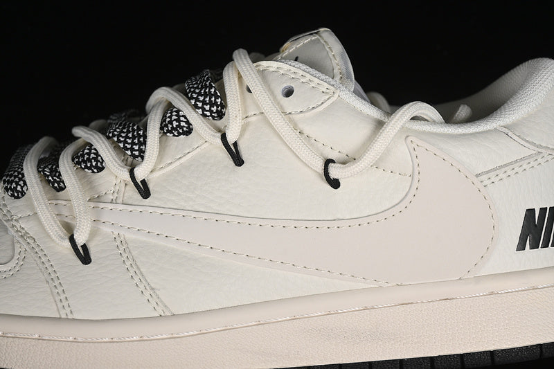Nike Air Jordan 1 Low OG SP Travis Scott Fragment Design White Black Sole Sneakers