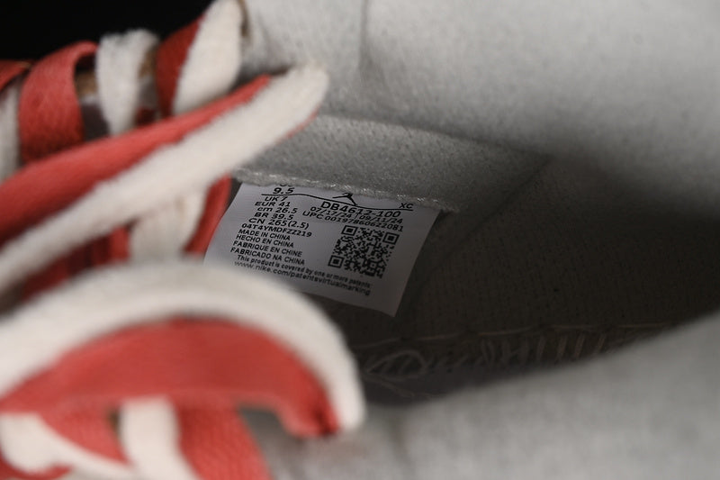 Nike Air Jordan 1 High OG Red Sole White Sneakers