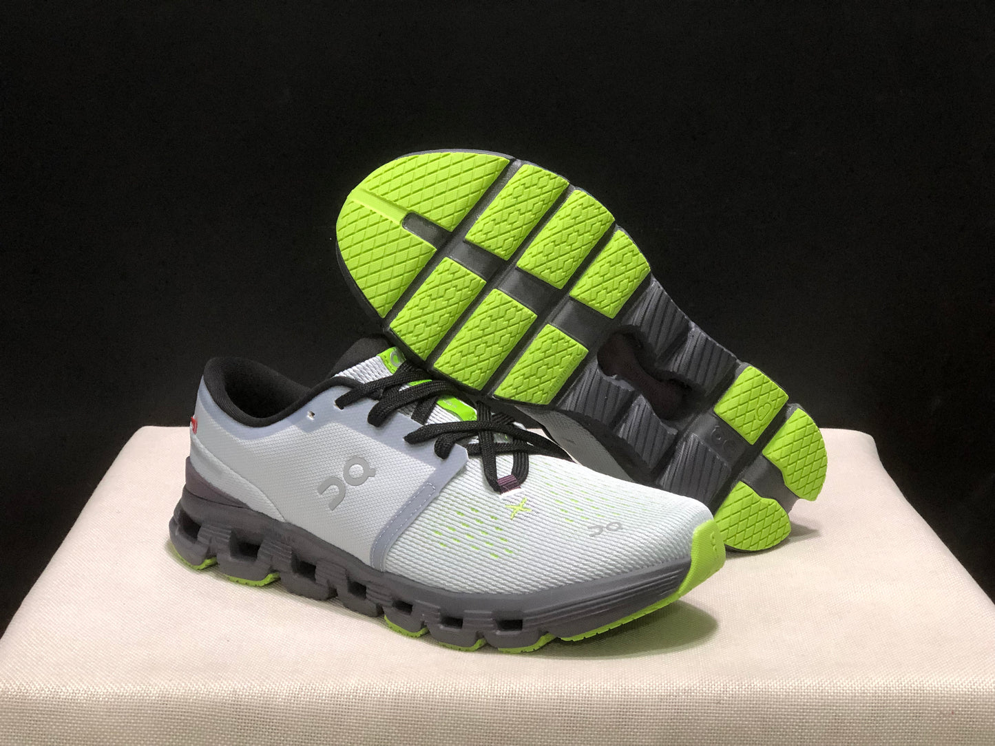 On Running Cloud X4 Comfortable Running Shoes Gray/Green