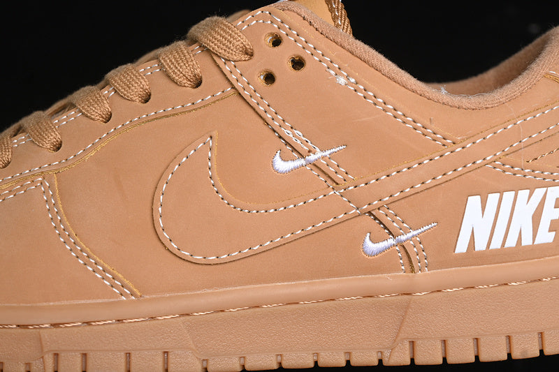 Nike Air Jordan 1 Low Wheat Color Brown Sneakers