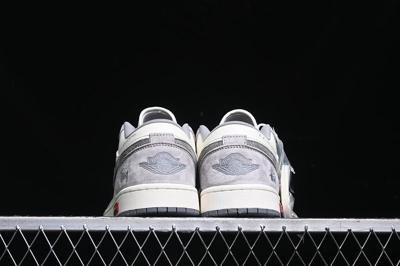 Nike Air Jordan 1 Low Grey White Casual Sneakers