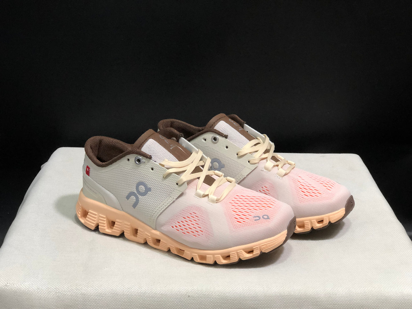 On Running Cloud X3 Shift Multi-Functional Running Shoes Ivory Grey/Light Orange