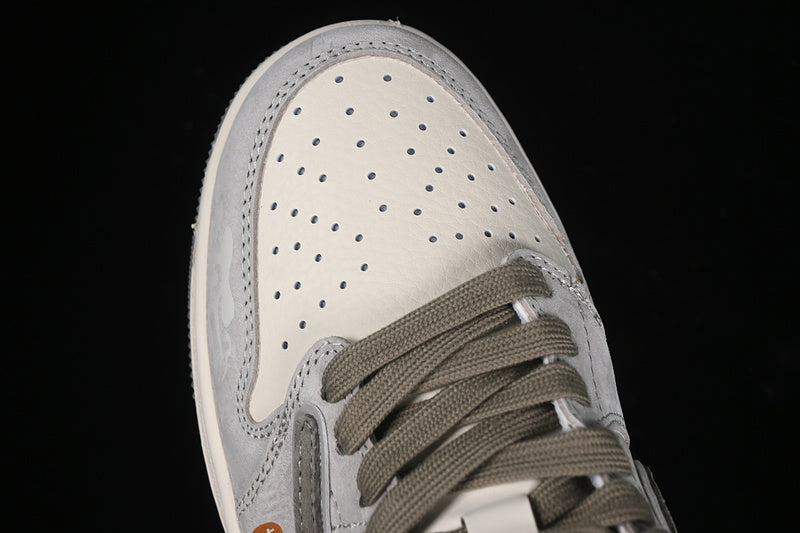 Nike Air Jordan 1 Low WU KONG Travis Scott Fragment Design OG SP White Brown Gray Sneakers