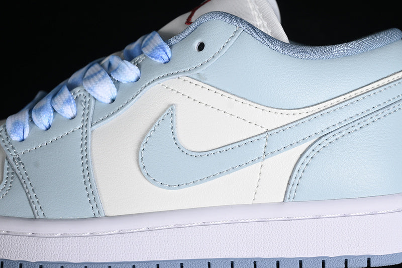 Nike Air Jordan 1 Low Blue Grey White Sneakers