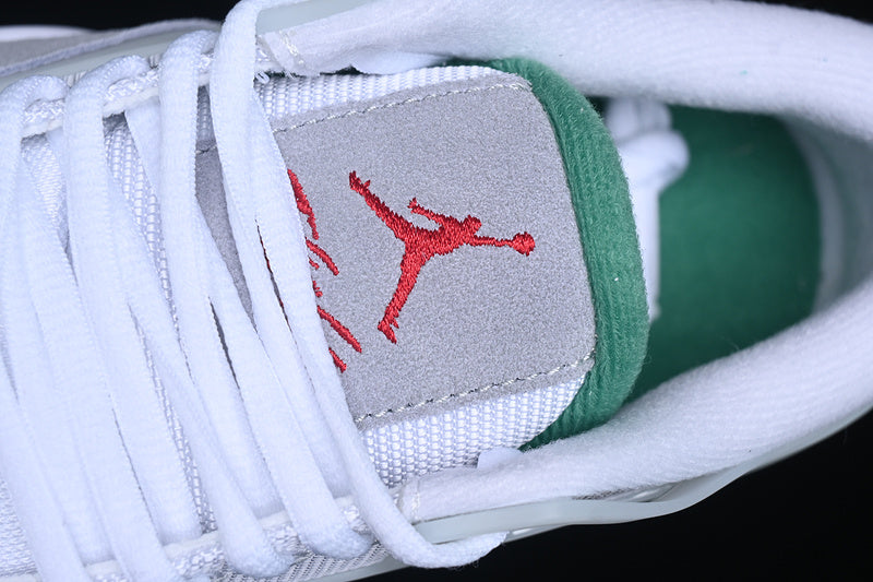 Nike Air Jordan 4 Remastered Pine Green Neutral Grey White Sneakers